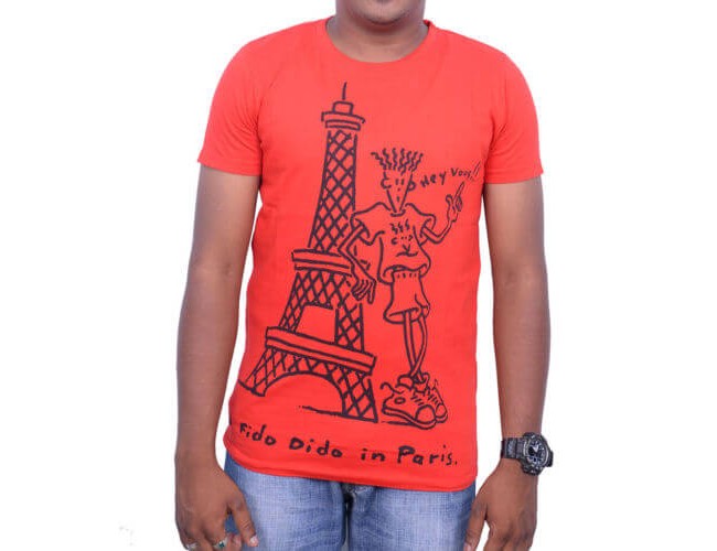 Iam Back- Eiffel Tower Printed Men's  T-Shirt